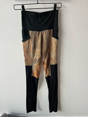 Crossfox lightweight Lucien Pocket Leggings - Medium, tan/brown/black, ooak